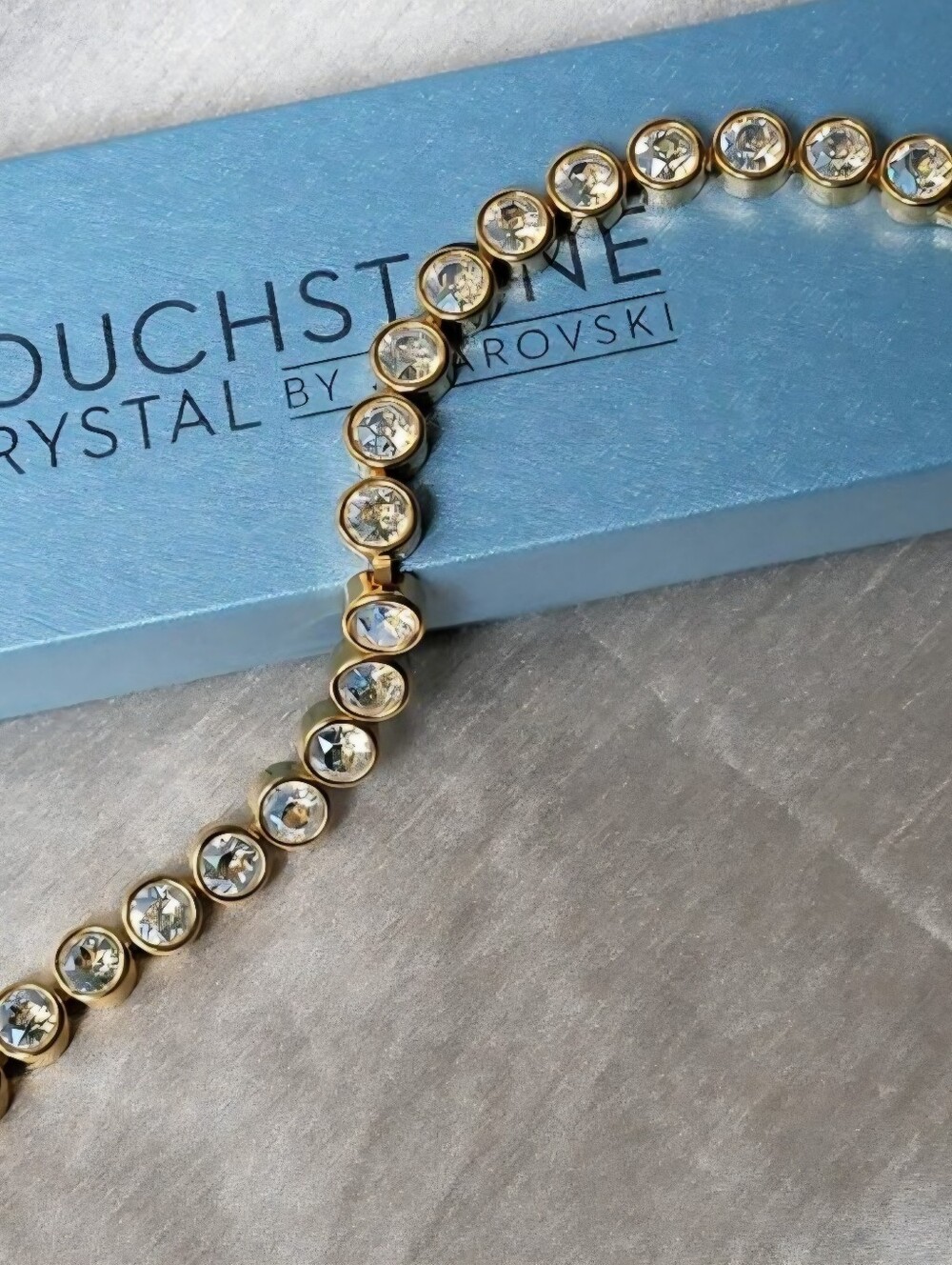 Swarovski Golden Moonlight Crystal Ice Bracelet Touchstone Crystal